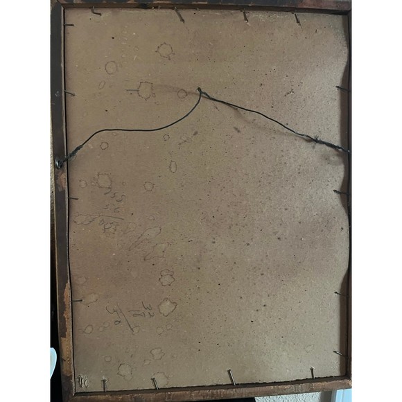 Antique Boy & Rabbit print - Picture 3 of 3